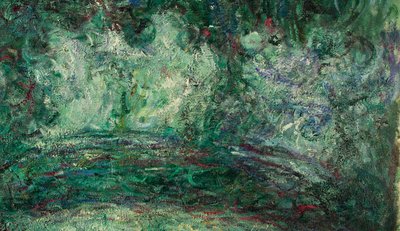 A ponte japonesa, detalhe, 1918-19 (veja também 181501) de Claude Monet